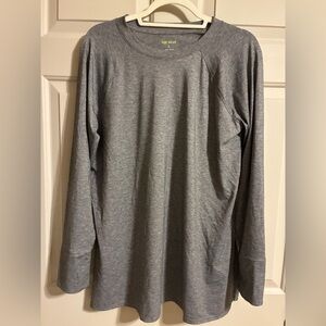 Tek Gear Heather Gray Long Sleeve Tee tunic